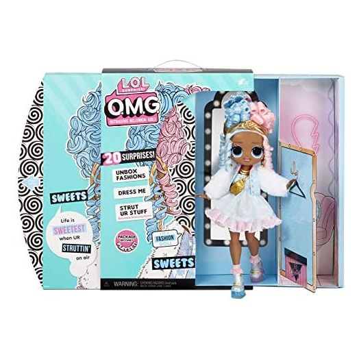 LOL Surprise OMG Sweets Fashion Doll - Dress Up Doll Set with 20 Surprises for Girls and Kids 4+, Multicolor