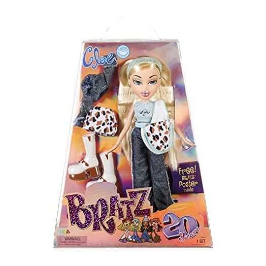 Bratz 20 Yearz Special Anniversary Edition Original Cloe Fashion Doll with 2 -Outfits, Accessories Including Holographic Poster- Gift for Collector -Adults & Kids, Toys for Girls Ages 7+ Years Old