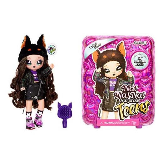 Na! Na! Na! Surprise Teens Fashion Doll – Rebel Dare, 11" Soft Fabric Doll, Dog Inspired