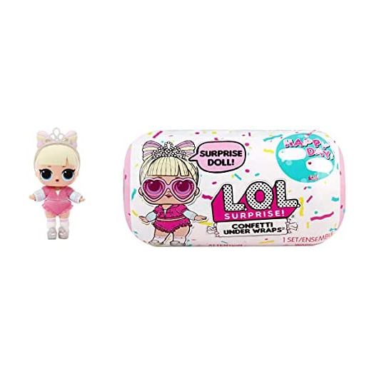 L.O.L. Surprise! Confetti Reveal with 15 Surprises Including Collectible Doll with Confetti Pop Fashion Outfits, Accessories - Doll Toy, Ages 4 5 6 7+ Years Old, Multicolor, 576440C3