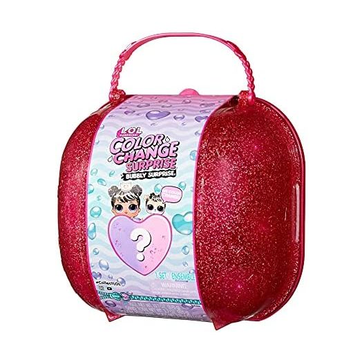 LOL Surprise Color Change Bubbly Surprise (Pink) with Exclusive Doll & Pet Collectible Including 6 More Surprises in Playset- Gift for Kids, Toys for Girls Age 4 5 6 7+ Years Old