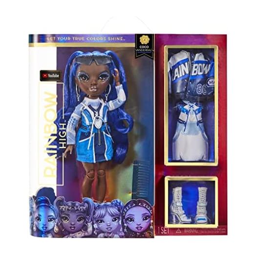 Rainbow High Coco Vanderbalt- Cobalt Blue Fashion Doll. 2 Designer Outfits to Mix & Match with Accessories, Great Gift for Kids 6-12 Years Old and Collectors