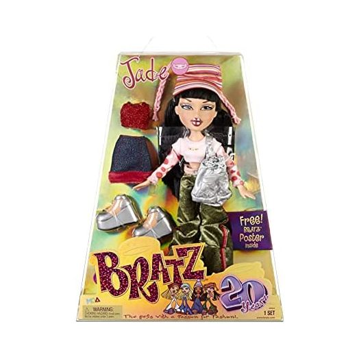 Bratz 20 Yearz Special Anniversary Edition Original Fashion Doll Jade with Accessories and Holographic Poster | Collectible Doll | For Collector Adults and Kids of All Ages