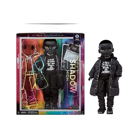 Rainbow High Shadow High Rexx McQueen- Black Color Fashion Doll. Fashionable Outfit & 10+ Colorful Play Accessories. Great Gift for Kids 4-12 Years Old & Collectors