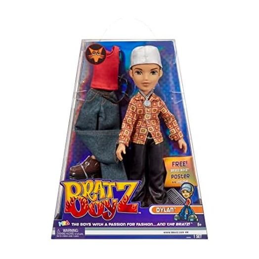 Bratz Original Fashion Doll Dylan with 2 Outfits and Poster