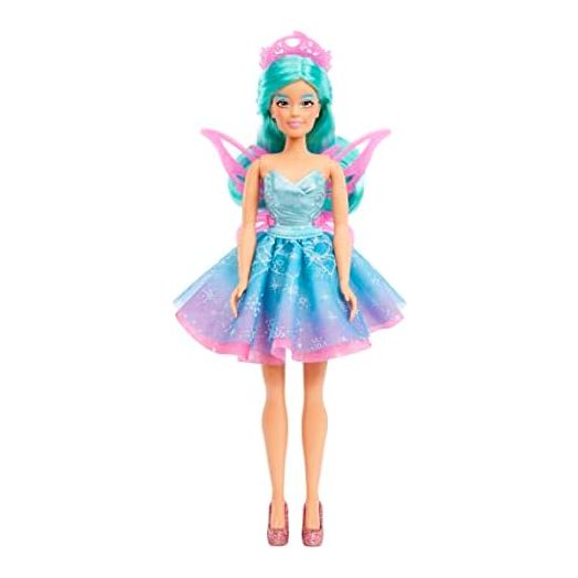 MGA Entertainment Dream Ella Color Change Surprise Fairies Celestial Series Doll - Aria, Star Inspired Fairy Fashion Doll with Iridescent Sparkly Wings, Tiara & Purple Hair, Multicolor (585114)