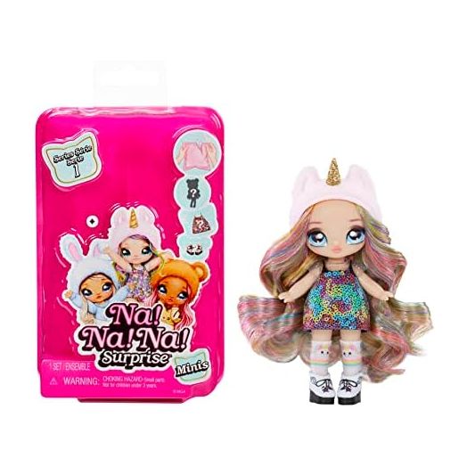 Na! Surprise Minis Series 1-4'' Fashion Doll Mystery Packaging with Confetti Surprise, Includes Doll, Outfit, Shoes, Poseable, Great Toy Gift for Kids Girls Boys Ages 5 6 7 8+ Years (587187)