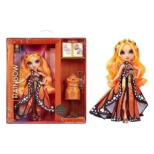 Rainbow High Fantastic Fashion Poppy Rowan - Orange 11” Fashion Doll and Playset with 2 Complete Doll Outfits, and Fashion Play Accessories, Great Gift for Kids 4-12 Years Old