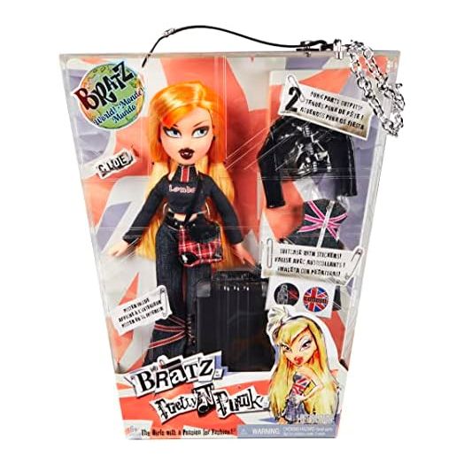 Bratz Pretty ‘N’ Punk Cloe Fashion Doll with 2 Outfits and Suitcase, Collectors Ages 6 7 8 9 10+
