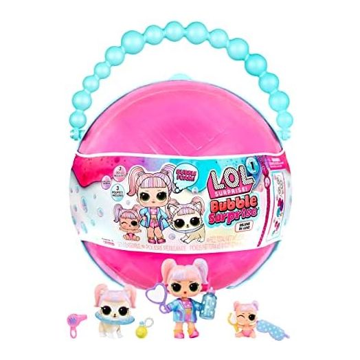 L.O.L. Surprise! Bubble Surprise Deluxe - Collectible Dolls, Pet, Baby Sister, Surprises, Accessories, Unboxing, Color-Change Foam Reaction - Great Gift for Girls Age 4+