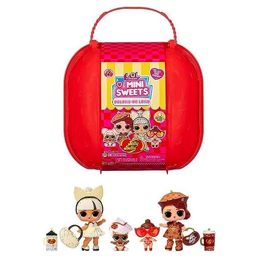 L.O.L. Surprise! Loves Mini Sweets Deluxe Series 2 with 4 Dolls, Accessories, Limited Edition Dolls, Candy Theme, Jelly Belly Theme, Collectible Dolls- Great Gift for Girls Age 4+
