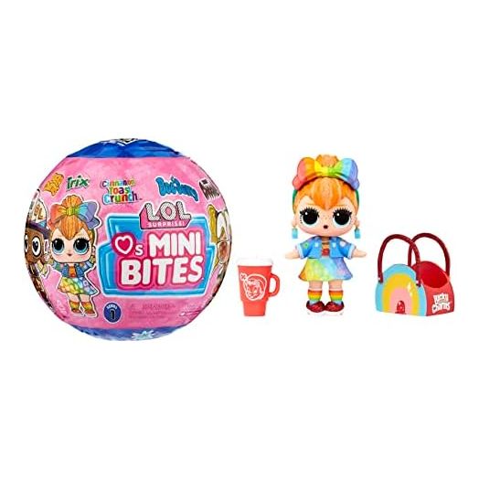 L.O.L. Surprise! LOL Surprise Loves Mini Bites Cereal Dolls with 7 Surprises, Accessories, Limited Edition Doll, Cereal Theme, Collectible Doll- Great Gift for Girls Age 4+