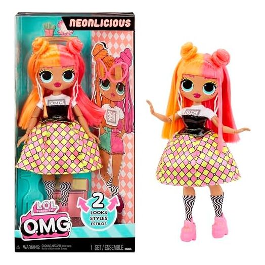 LOL Surprise OMG Neonlicious Fashion Doll with Multiple Surprises Including Transforming Fashions and Fabulous Accessories – Great Gift for Kids Ages 4+