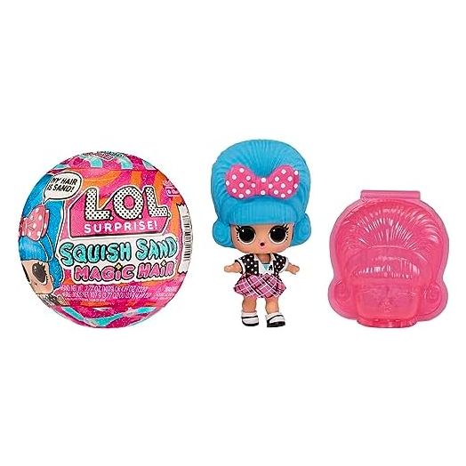 L.O.L. Surprise! Squish Sand Magic Hair Tots- with Collectible Doll, Squish Sand Dolls, Surprises, Limited Edition Doll- Great Gift for Girls Age 3+