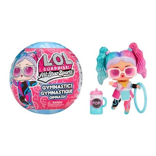 LOL Surprise All Star Sports Gymnastics with Collectible Doll, 8 Surprises, Gymnastics Theme, Balance Beam Ball, Sports Doll, Great Gift, Limited Edition Doll