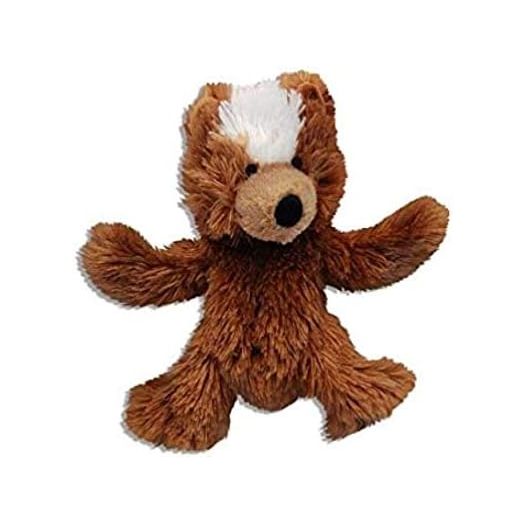 KONG Plush Teddy Bear Dog Toy X-Small - 3.5" - Pack of 4