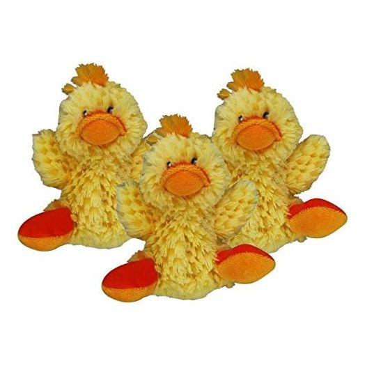 KONG Dr. Noy's Platy Duck Plush Dog Toy (Set of 3)