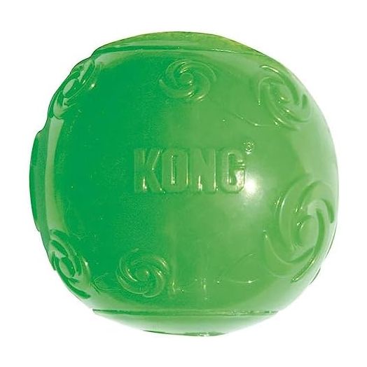 KONG Squeezz Ball Dog Toy - Assorted X-Large (3.5" Diameter) - Pack of 3