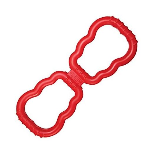 KONG Tug Toy - Dog Supplies for Tug of War - Natural Rubber Dog Toy for Outdoor & Indoor Playtime - for Medium/Large Dogs