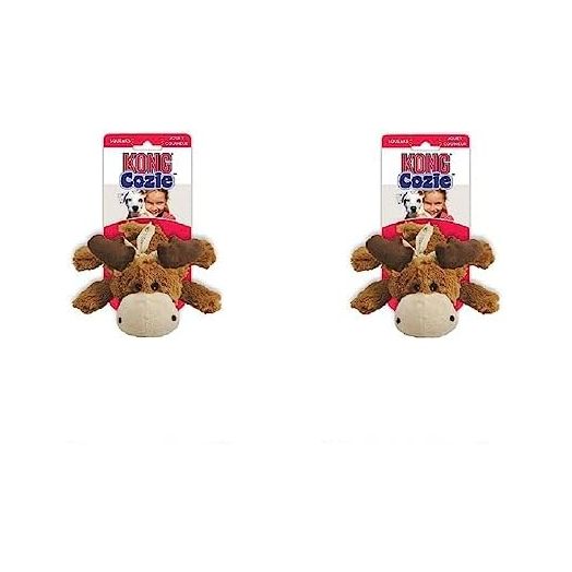 KONG Cozie Plush Toy - Marvin The Moose Medium - Marvin The Moose - Pack of 2