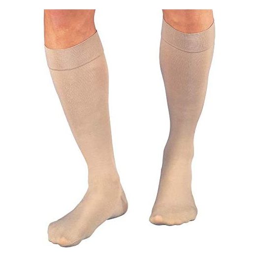 JOBST Relief Knee High 20-30 mmHg Compression Socks, Closed Toe, Beige, Medium