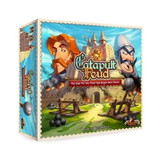 IELLO Play All Day Games Catapult Feud Game, Ready, Aim, Launch the Catapults! 2 Player