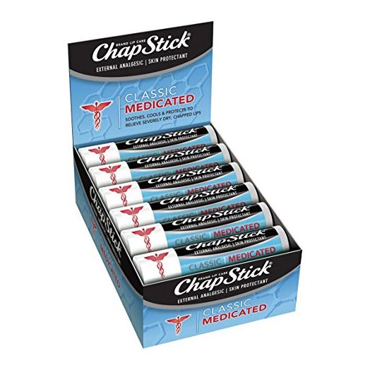 ChapStick Classic Medicated, 0.15 oz, 12-Stick Refill Pack