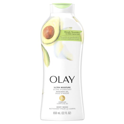 Olay Ultra Moisture Body Wash with Avocado Oil, 22 fl oz