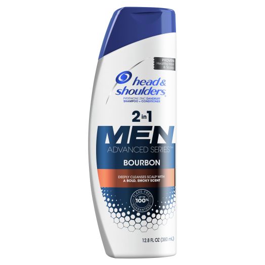 Head & Shoulders Advanced Series Bourbon 2-in-1 Anti-Dandruff Shampoo and Conditioner for Men, 12.8 fl oz