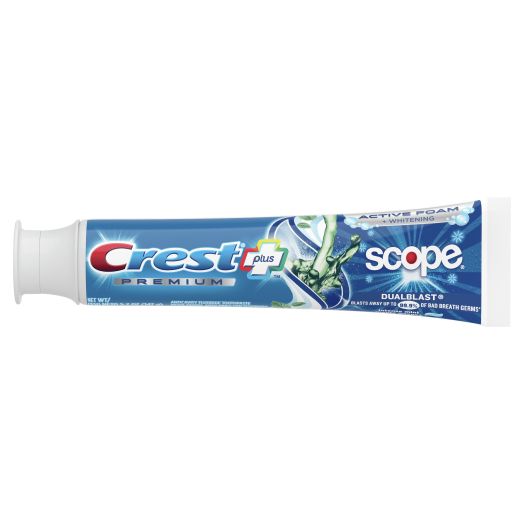 Crest Plus Scope Dual Blast Toothpaste, Mint Flavor, 5.2 oz
