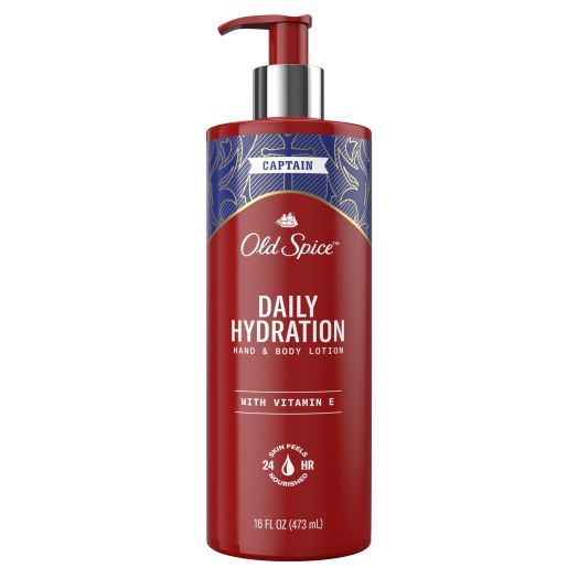 Old Spice Daily Hydration Hand & Body Lotion with Vitamin E, 16 fl oz