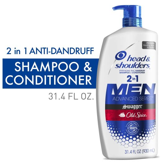 Head & Shoulders Anti Dandruff 2in1 Mens Shampoo and Conditioner, Old Spice Swagger, 31.4 oz