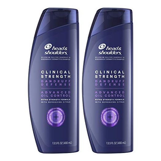 Head & Shoulders Clinical Strength Dandruff Shampoo, Citrus, 13.5 Oz Each (Twin Pack)