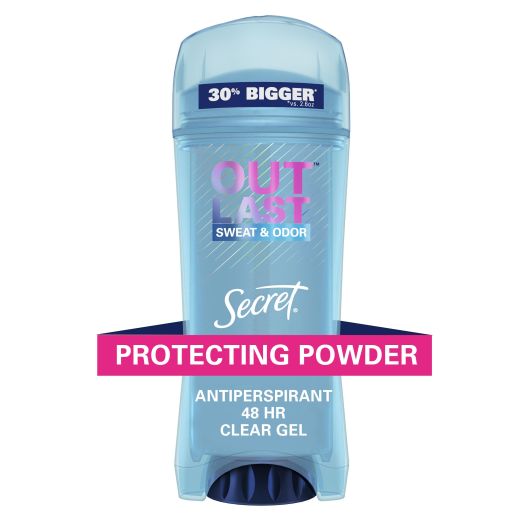 Secret Outlast Clear Gel Antiperspirant Deodorant for Women, Protecting Powder, 3.4 oz