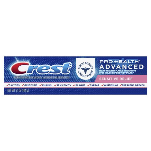 Crest Pro Health Advanced Sensitive, Enamel Shield Toothpaste, Mint, 5.1 oz