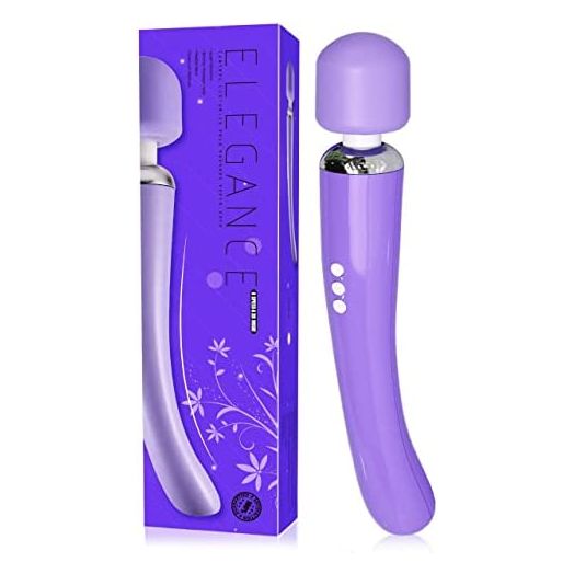 Therapeutic Personal Massager - Handheld Cordless and Powerful Wand - 8 Speeds 20 Vibrating Patterns - USB Rechargeable - Magic Recovery Effect for Women and Men, Body, Neck, Back & Shoulders