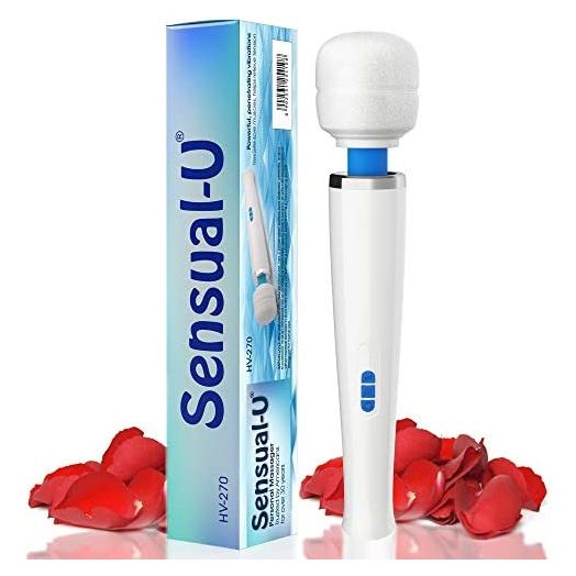 Therapeutic Personal Back Massager - Handheld Cordless and Powerful Wand - 8 Speeds 20 Vibrating Patterns - USB Rechargeable - Magic Recovery Effect for Women & Men, Body, Neck & Shoulders
