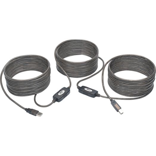 USB 2.0 A/B Active Repeater Cable (M/M), 50 ft.