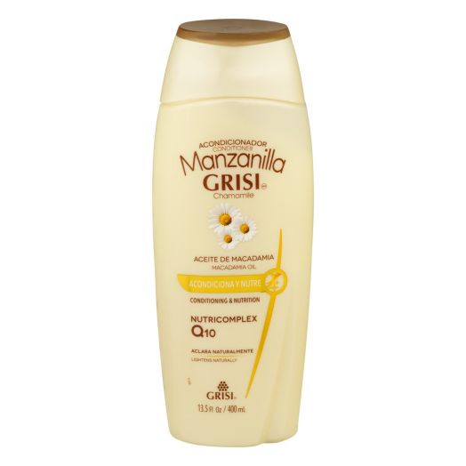 Grisi Manzanilla Moisturizing Volumizing Daily Conditioner with Macadamia Oil, Chamomile, 13.5 fl oz