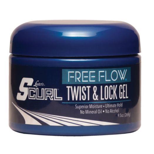 Luster's Pink Free Flow Moisturizing Twist & Lock Jar Hair Styling Gel, 9.5 oz