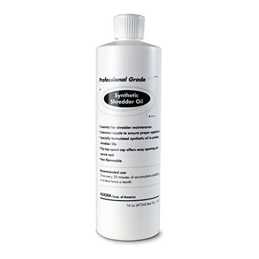 Aurora SL16 Professional Grade Synthetic Shredder Oil, 16 Oz Flip-Top Leak Proof Bottle , Synthetic Shredder Oil 16 oz. Bottle