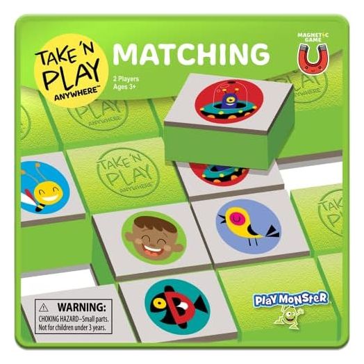 PlayMonster Take N Play — Matching Game — Easy to Use, Hard to Lose — Fun on the Go Travel Game — For Ages 3+