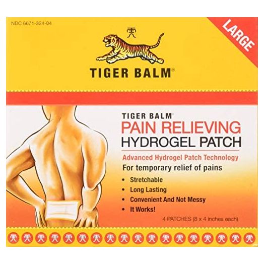 Tiger Balm Pain Relieving Patch Large 4 Each 4 Count (Pack of 3)