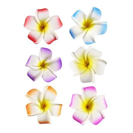 HipGirl 2.5" Hawaiian Hair Flower Clip Hair Barrettes for Women Match Hawaiian Dresses for Women Luau