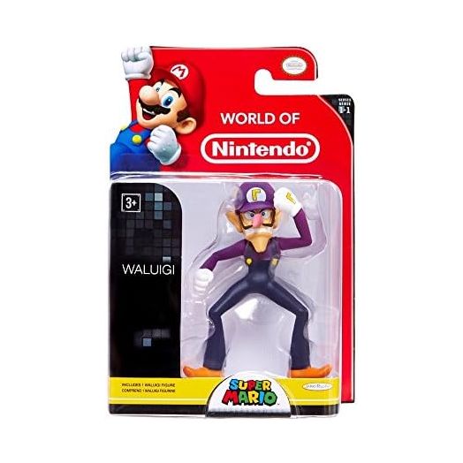World of Nintendo 3" Waluigi Figure (Series 1-1)