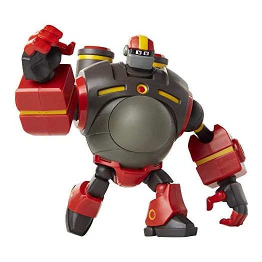 Mega Man: Fully Charged – Deluxe Guts Man Articulated Action Figure with Expanding Belly and Guts Man Buster Accessory (to swap onto the Mega Man figure)! Based on the new show!