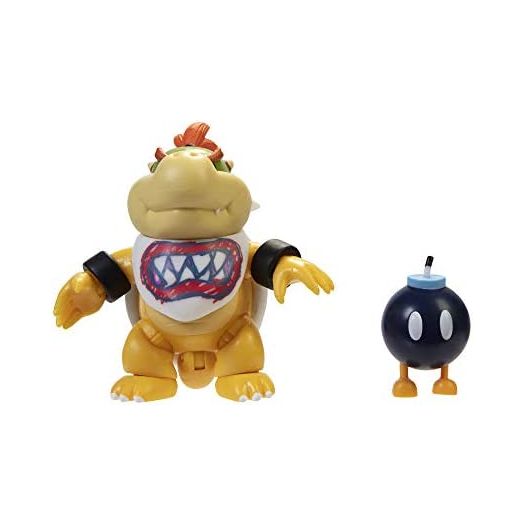 World of Nintendo 4" Bowser Jr. with Bib Action Figure