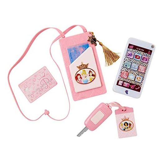 Disney Princess Style Collection On-The-Go Play Smartphone with Led Lights, Sounds & Cross Body Strap for Girls Ages 3