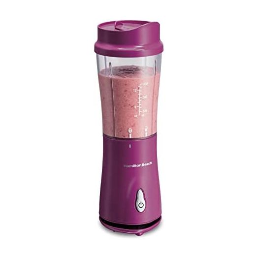 Hamilton Beach Shakes and Smoothies with BPA-Free Personal Blender, 14 oz, Raspberry