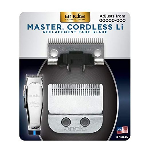 Andis Master Cordless Li Replacement Fade Blade, Carbon Steel Size 00000-000, 1 count